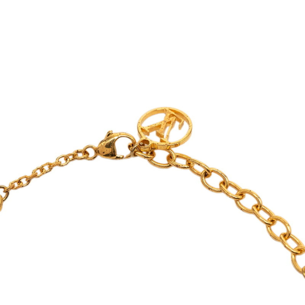 LOUIS VUITTON Gold Monogram Charm Bracelet - Picture 4 of 7